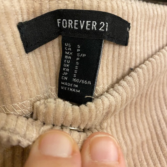 Forever 21 tan corduroy skirt - Picture 2 of 3